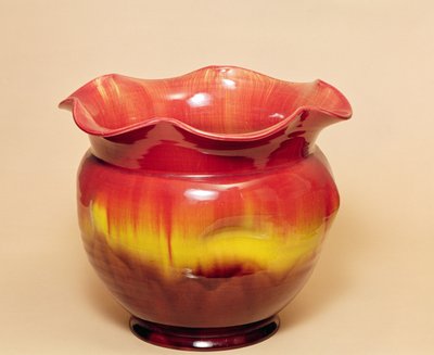 Earthenware jardiniere by English School